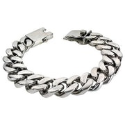 silver cuban bracelet